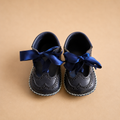 Baby First shoes Ghillie Museum Calf Blue