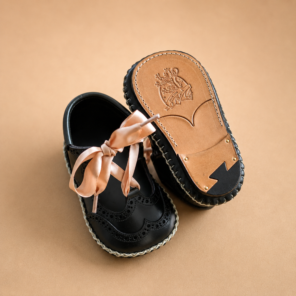 Baby First shoes Ghillie Calf Green