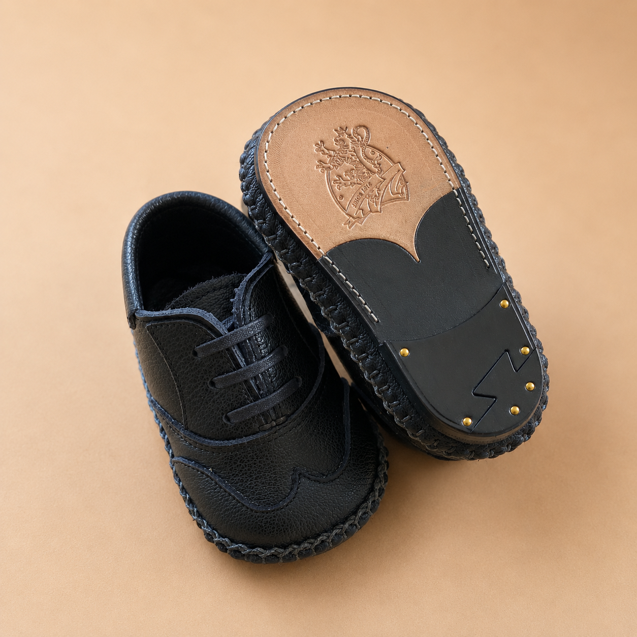 Baby First shoes Oxford Buffalo Black