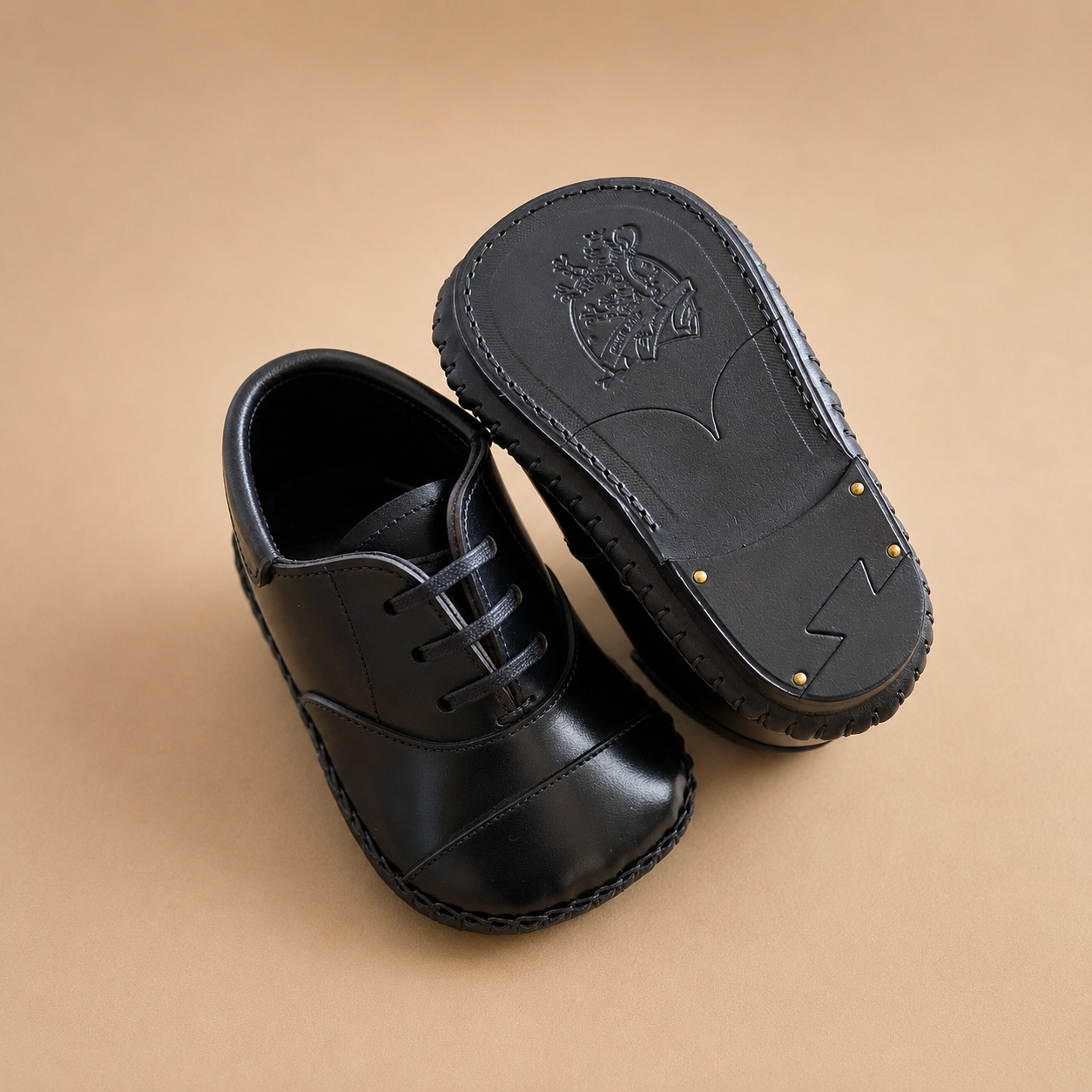 Baby First shoes Oxford Calf Black