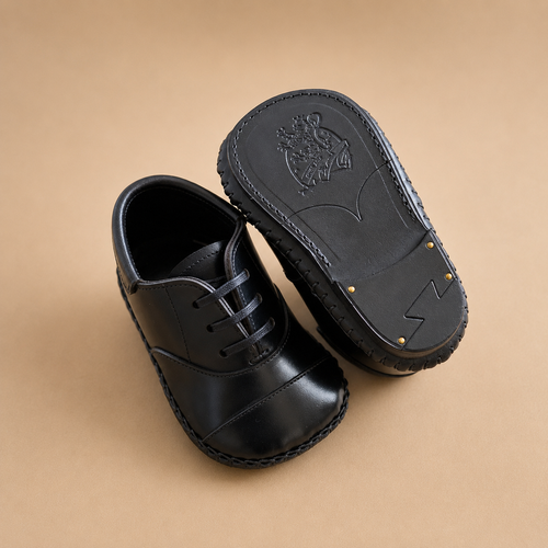 Baby First shoes Oxford Calf Black