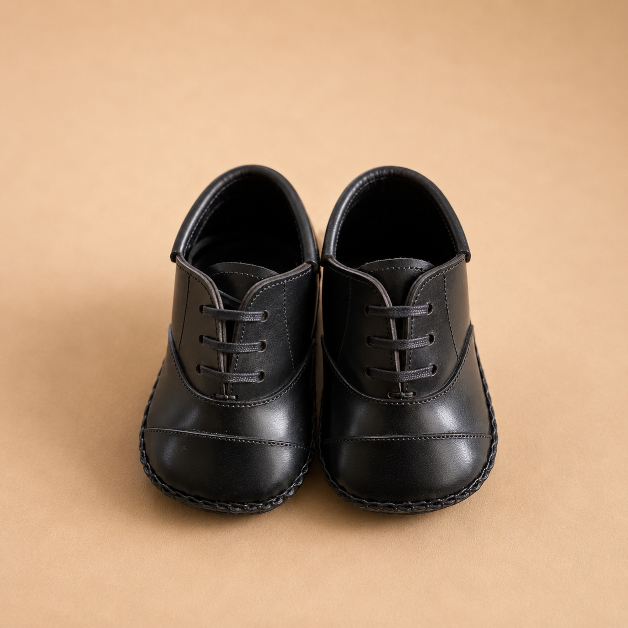 Baby First shoes Oxford Calf Black