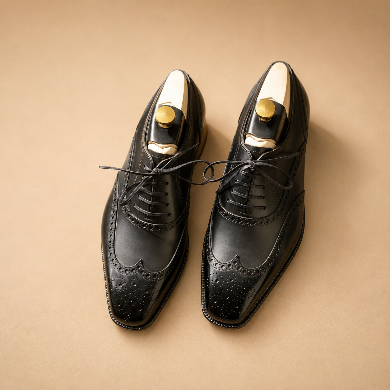 Heritage Oxford Wingtip Black