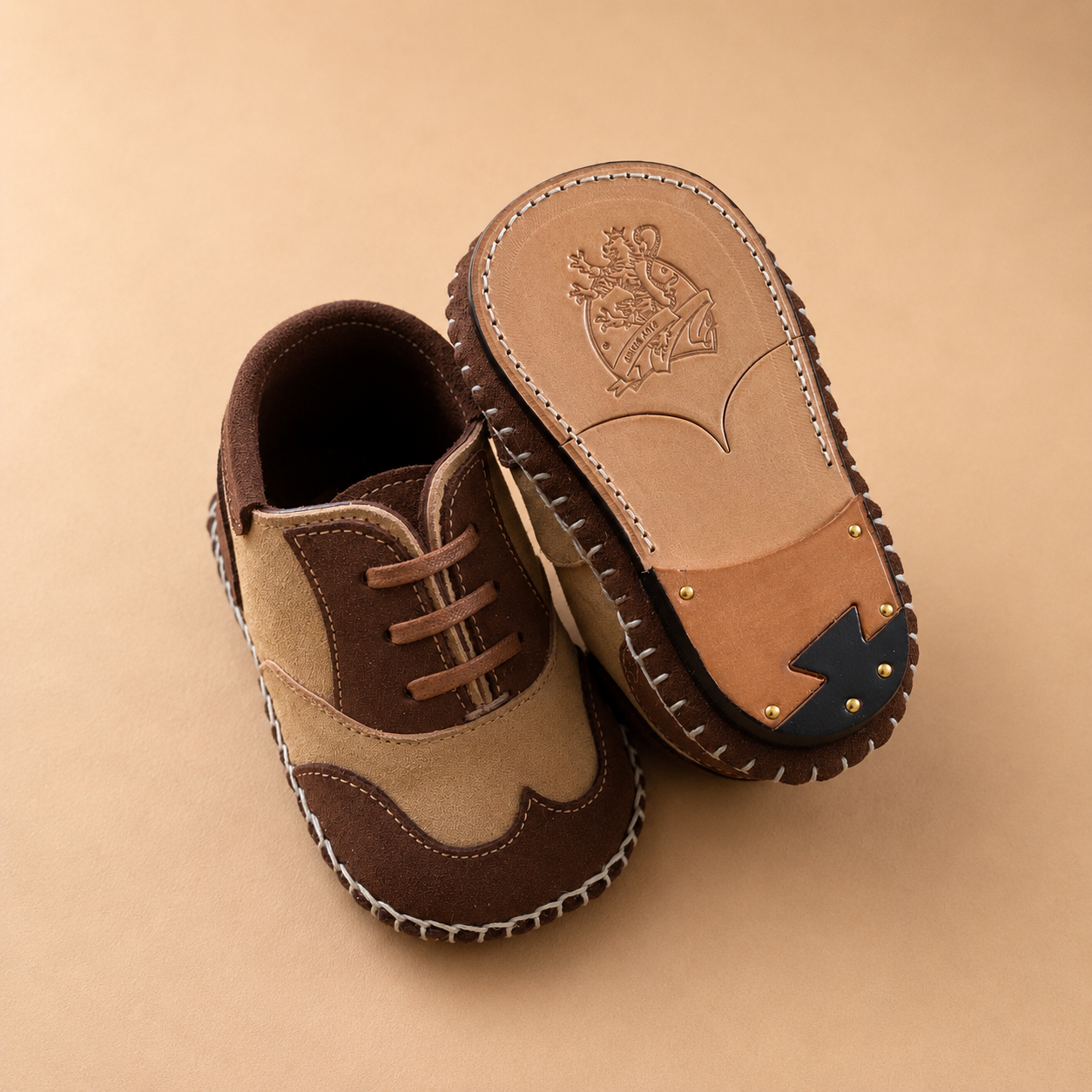 Baby First shoes Oxford Suede Brown