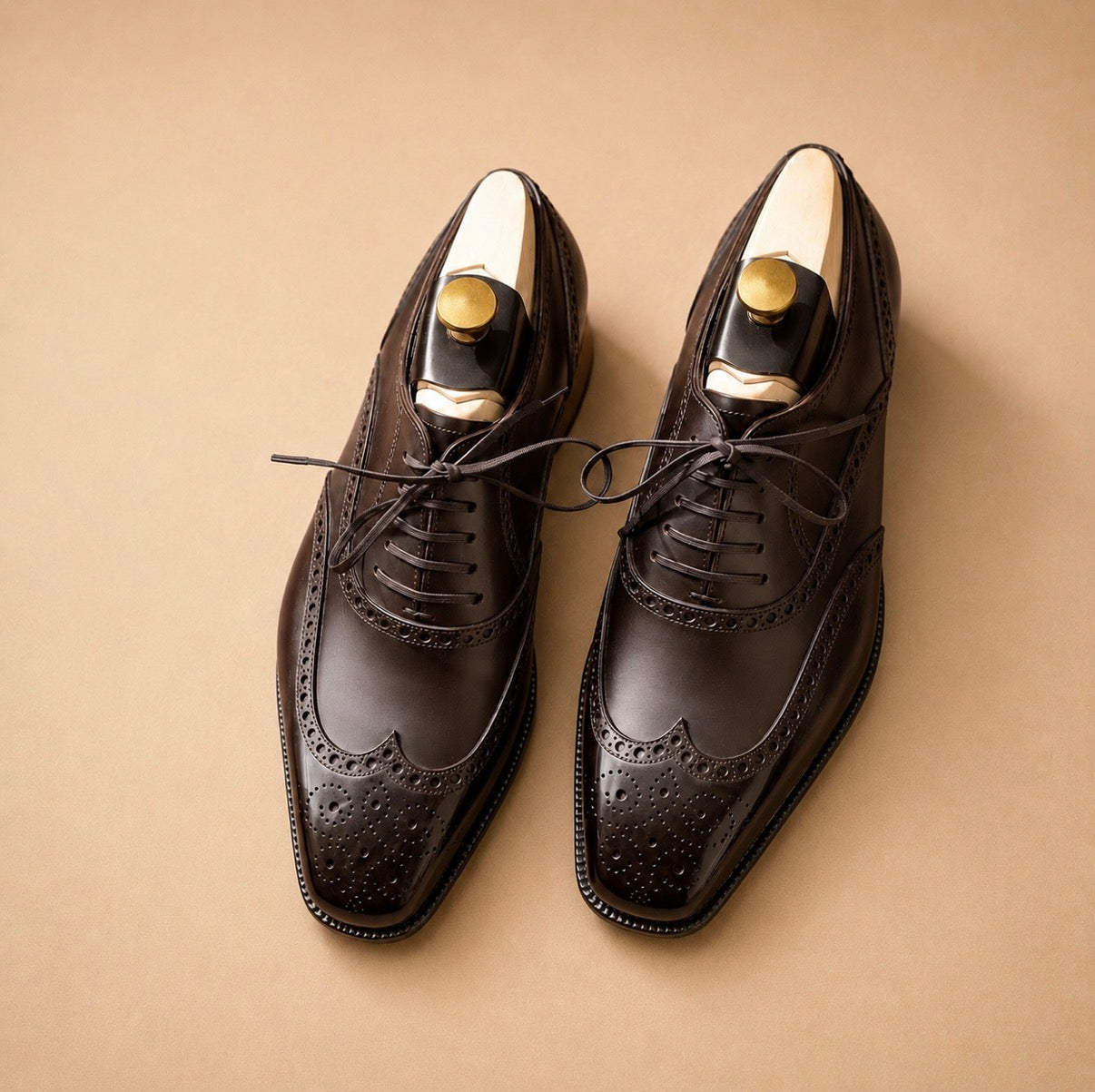 Heritage Oxford Wing tip Calf Dark Brown